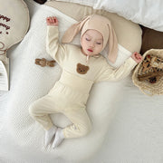 2Pcs Baby Pyjama Set-Bär Cartoon