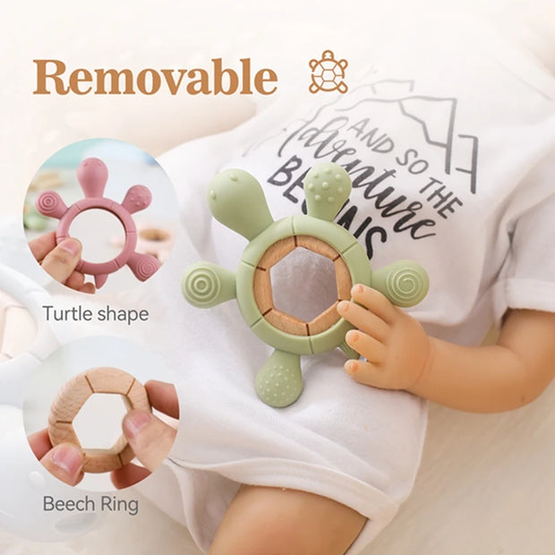 Baby Beißring Kind mit Cartoon