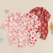 Baby Mädchen Valentinstag Strampler / Pyjama