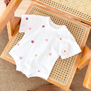 Sommer Baby Strampler Neugeborenen Blumendruck