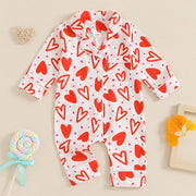 Baby Mädchen Valentinstag Strampler / Pyjama