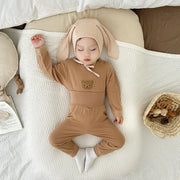 2Pcs Baby Pyjama Set-Bär Cartoon