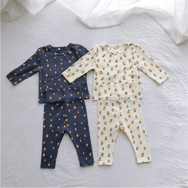 Baby Pyjama Set - Zitrone Print