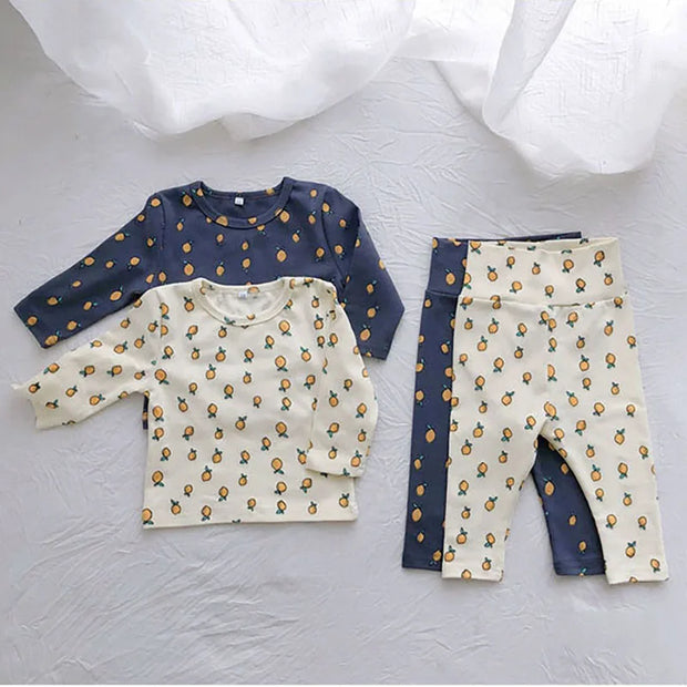 Baby Pyjama Set - Zitrone Print