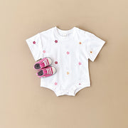 Sommer Baby Strampler Neugeborenen Blumendruck