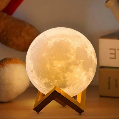 LED Nachtlicht 3D Druck Mond Lampe