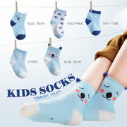 10 Paar Babysocken mit Cartoon -Tieren