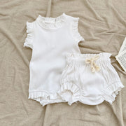 Sommer Baby Mädchen Kleidung Set Infant Rüschen